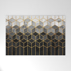 Black and White Gradient Cubes Welcome Mat Gallery Image 1