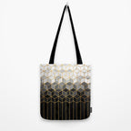 Black and White Gradient Cubes Tote Bag Gallery Image 2