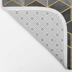 Black and White Gradient Cubes Bath Mat Gallery Image 2