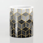 Black and White Gradient Cubes Coffee Mug Gallery Image 4