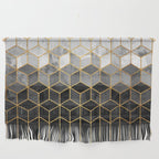 Black and White Gradient Cubes Wall Hanging Gallery Image 1