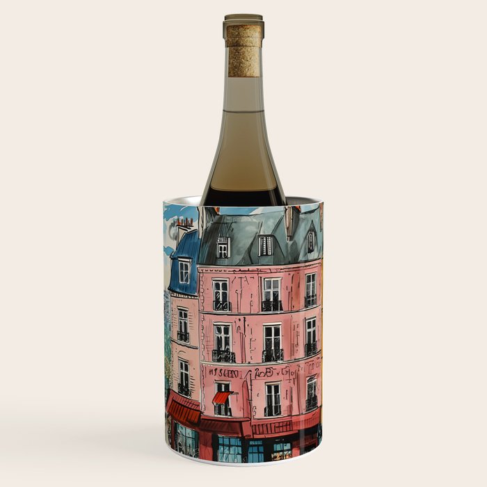 Paris Illustration Wine Chiller Gallery Image 3