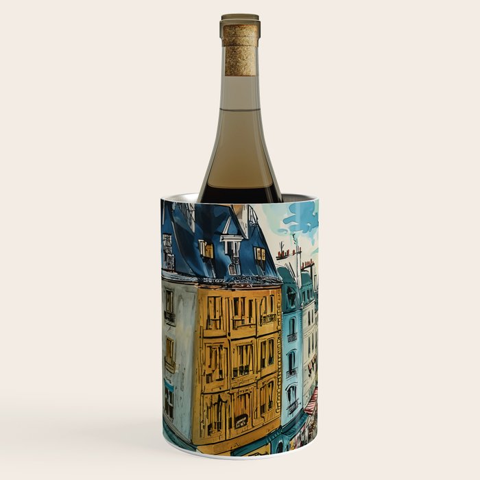 Paris Illustration Wine Chiller Gallery Image 2