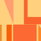 Mid Century Modern Modtastic Geometric Abstract Pattern Tangerine Orange Yellow Coffee Mug Gallery Image 2