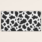 Black and White Cow Print Desk Mat Gallery Image 3
