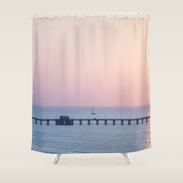 Morning Sail x Florida Coast Shower Curtain Gallery Image 1