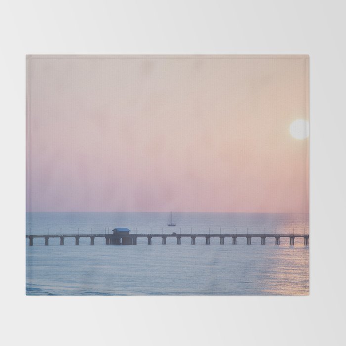 Morning Sail x Florida Coast Throw Blanket Gallery Image 2