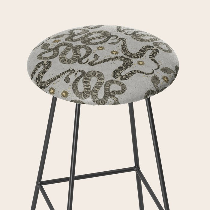 celestial snakes silver Stool Gallery Image 2