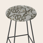 celestial snakes silver Stool Gallery Image 2