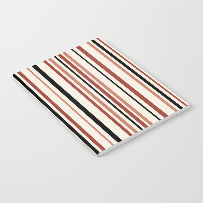 Classic Stripes XI - Neutral Pink Notebook Gallery Image 2
