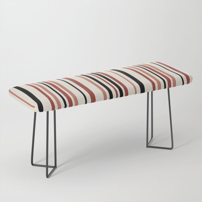 Classic Stripes XI - Neutral Pink Bench Gallery Image 1