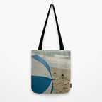 the beach umbrella - ocean sea travel photograph Tote Bag Gallery Image 2
