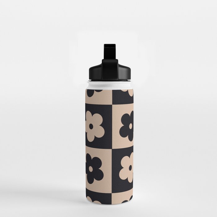 Bloom Check Tan Water Bottle Gallery Image 2