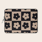 Bloom Check Tan Laptop Sleeve Gallery Image 1