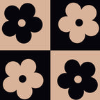 Bloom Check Tan Coffee Mug Gallery Image 2