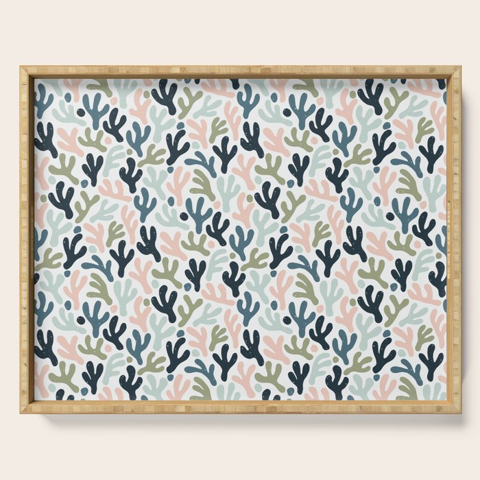 Abstract Corals Serving Tray Gallery Image 1