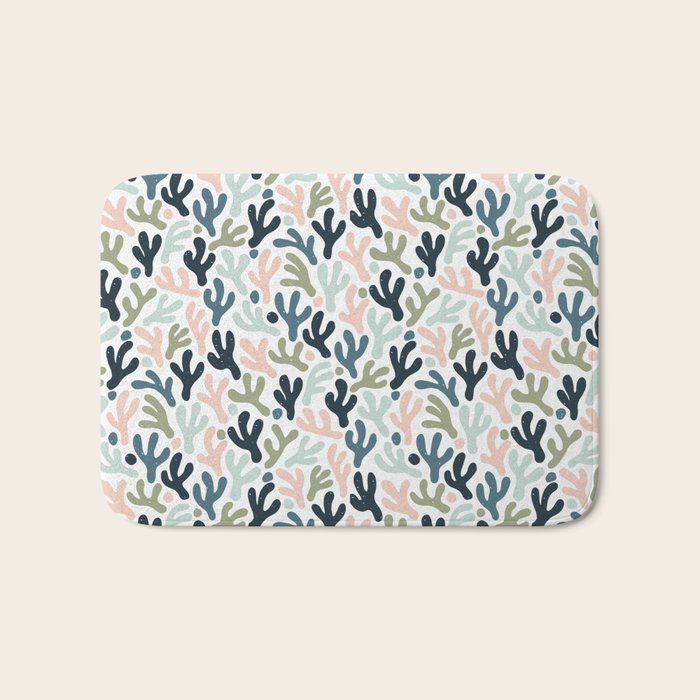 Abstract Corals Bath Mat Gallery Image 1