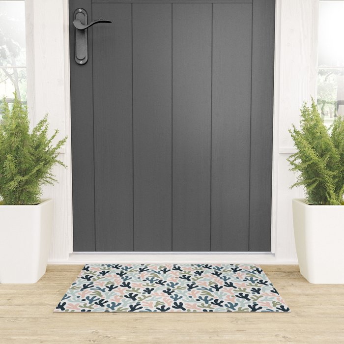 Abstract Corals Welcome Mat Gallery Image 3