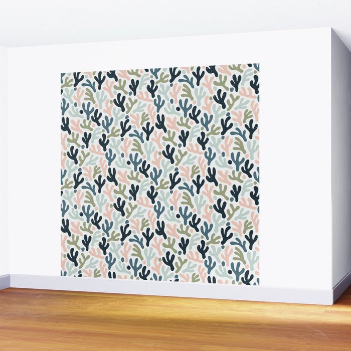 Abstract Corals Wall Mural Gallery Image 2