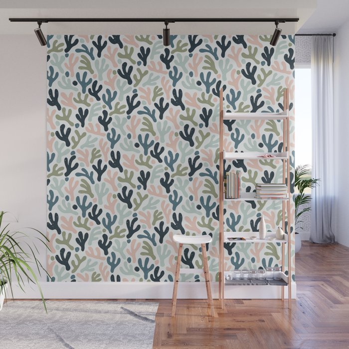Abstract Corals Wall Mural Gallery Image 1