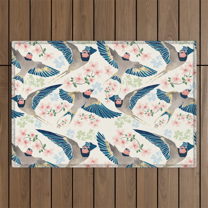 Swallows New Beginning II Outdoor Rug Gallery Image 1