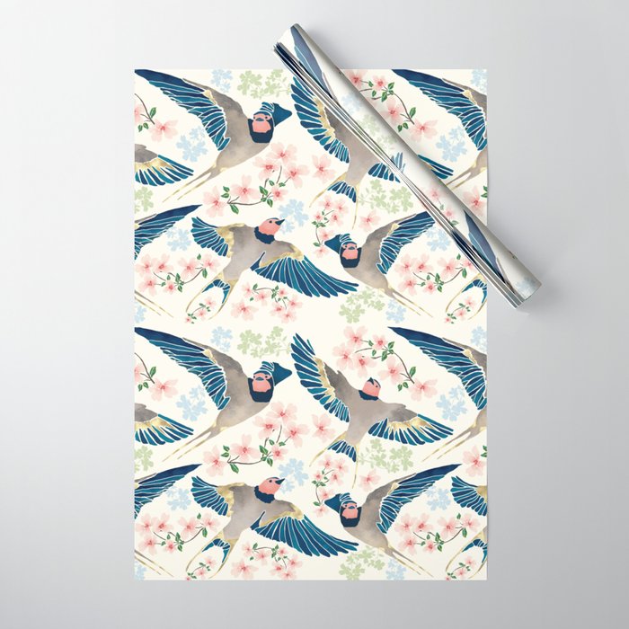 Swallows New Beginning II Wrapping Paper Gallery Image 1