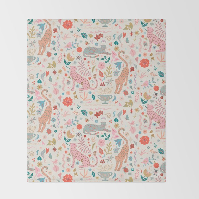 Boho Jungle Throw Blanket Gallery Image 2