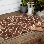 Modern giraffe print Outdoor Rug Gallery Image 2