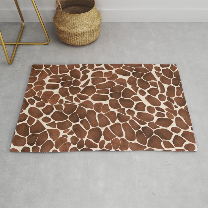 Modern giraffe print Rug Gallery Image 1