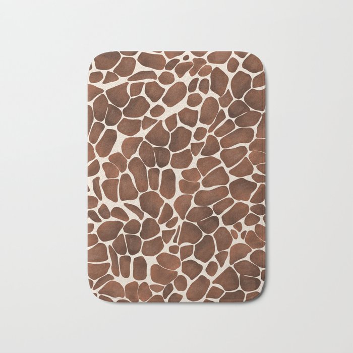 Modern giraffe print Bath Mat Gallery Image 1