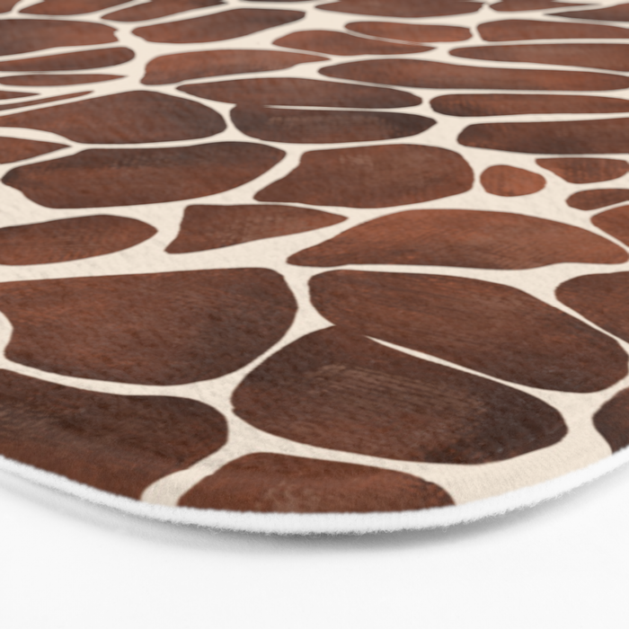 Modern giraffe print Bath Mat Gallery Image 3