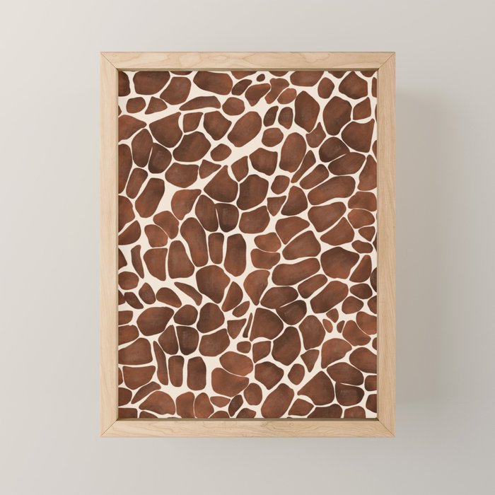Modern giraffe print Mini Art Print Gallery Image 1