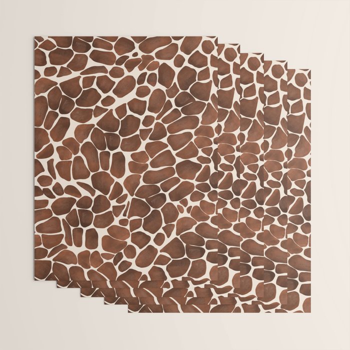 Modern giraffe print Wrapping Paper Gallery Image 3