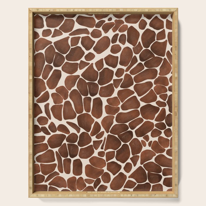 Modern giraffe print Serving Tray Gallery Image 1