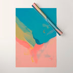 Moon Light On Rainbow Pastel | Night Sky Texture Design Wrapping Paper Gallery Image 1