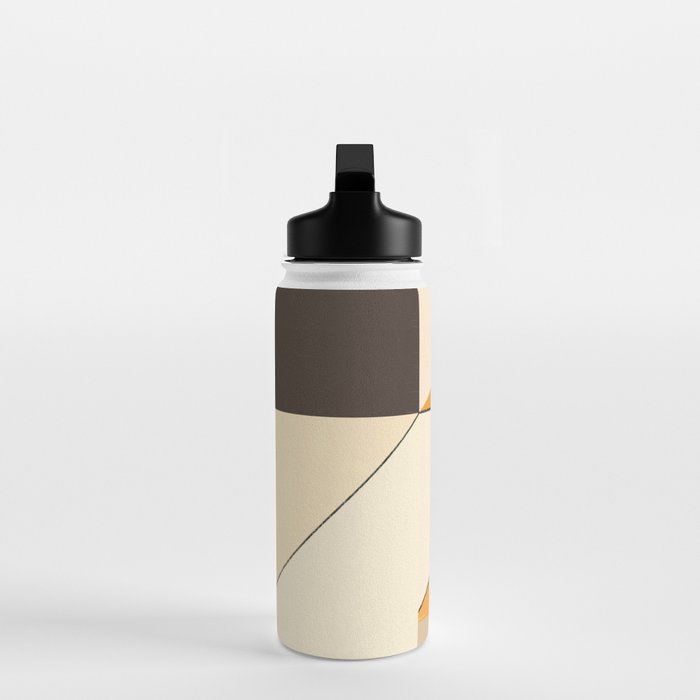 Geometric yellow and black arrangement Water Bottle Gallery Image 3