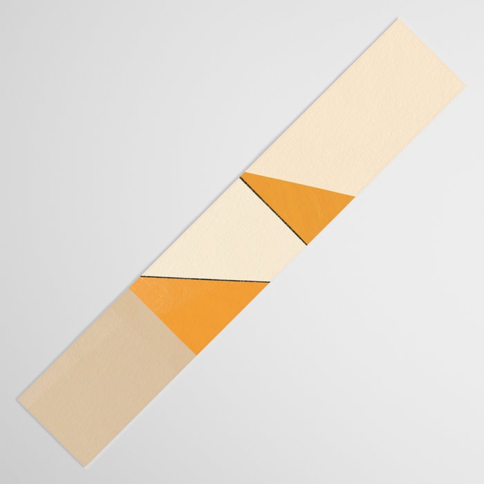 Geometric yellow and black arrangement Table Runner Gallery Image 3