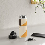 Geometric yellow and black arrangement Water Bottle Gallery Image 4