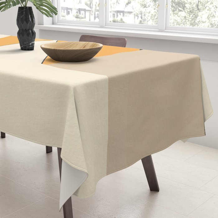 Geometric yellow and black arrangement Tablecloth Gallery Image 3