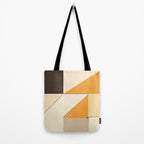 Geometric yellow and black arrangement Tote Bag Gallery Image 2