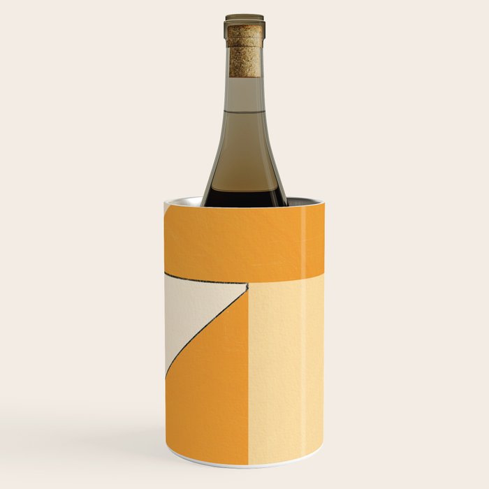 Geometric yellow and black arrangement Wine Chiller Gallery Image 3