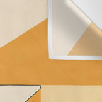 Geometric yellow and black arrangement Wall Tapestry Gallery Image 3