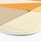 Geometric yellow and black arrangement Bath Mat Gallery Image 3