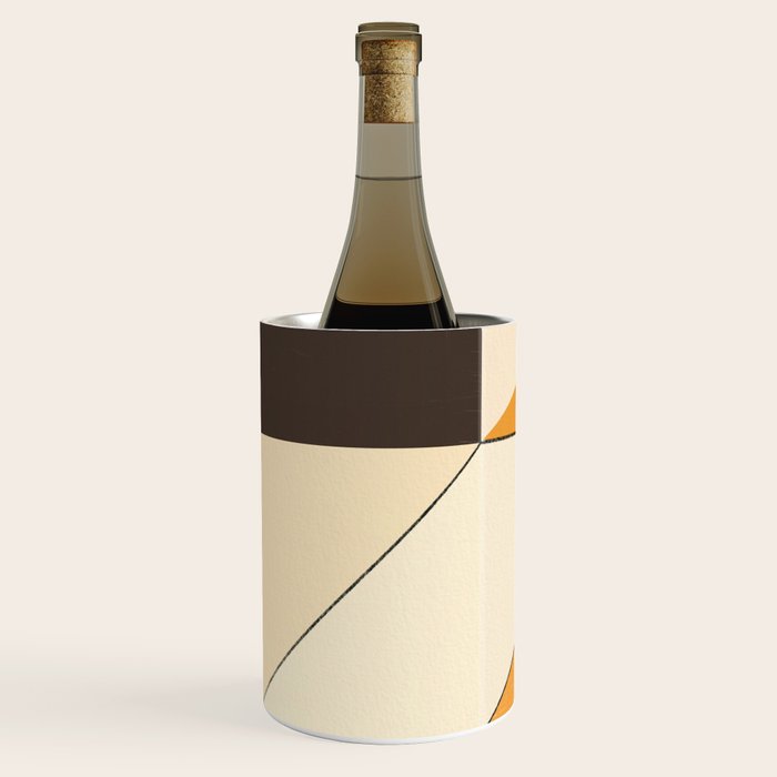 Geometric yellow and black arrangement Wine Chiller Gallery Image 2