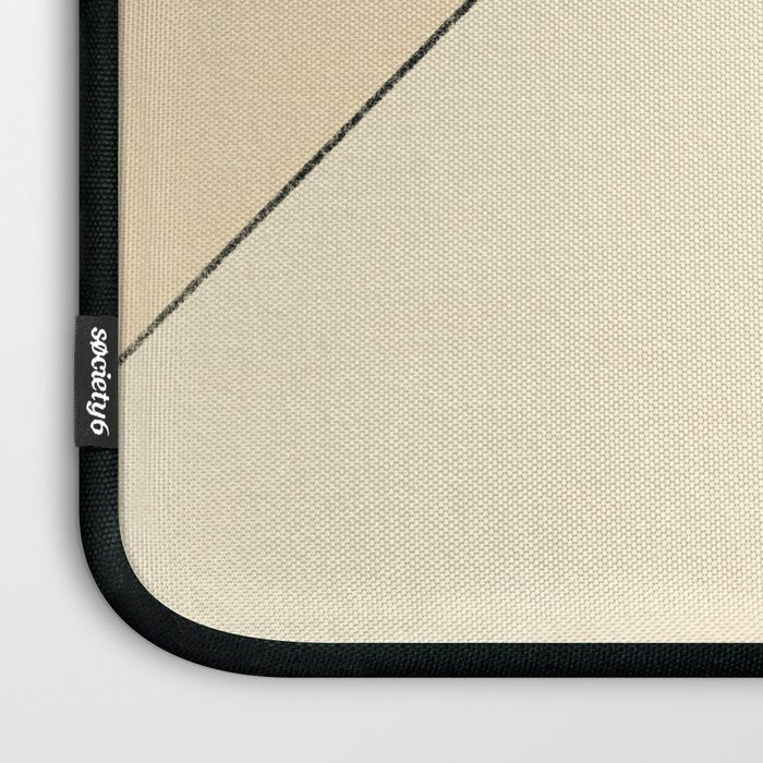 Geometric yellow and black arrangement Laptop Sleeve Gallery Image 3