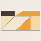 Geometric yellow and black arrangement Desk Mat Gallery Image 3