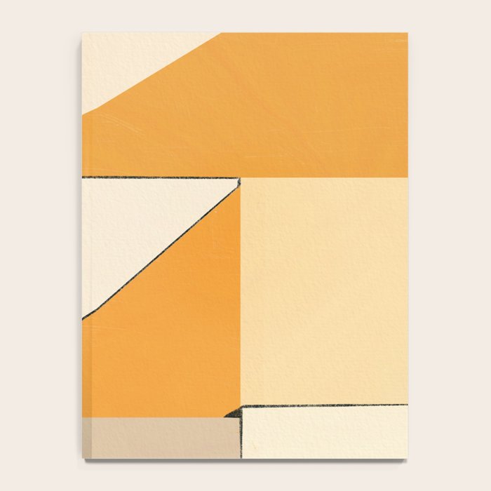 Geometric yellow and black arrangement Notebook Gallery Image 4