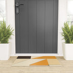 Geometric yellow and black arrangement Welcome Mat Gallery Image 3