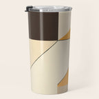 Geometric yellow and black arrangement Travel Mug Gallery Image 3