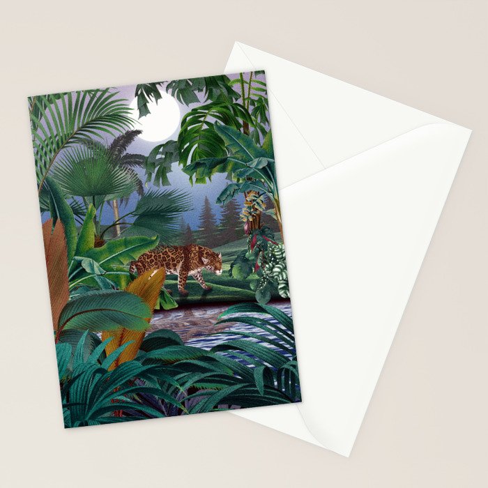 Leopard Jungle Stationery Card Gallery Image 2